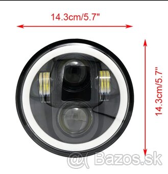 LED Svetlá okrúhle 178mm 7'' a 143mm 5,75' - 18