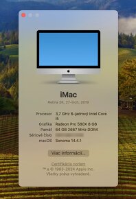 Apple iMac 27-inch 3,7 GHz 6-jadr. i5, 64GB RAM, 2019 - 18