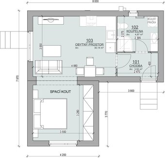 Bývanie pre každého - nízkonákladový dom Aruall, model A4 - 18