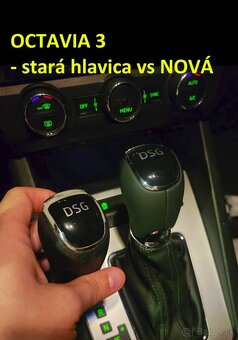 Kožená DSG Skoda radiaca paka hlavica automatu - 18