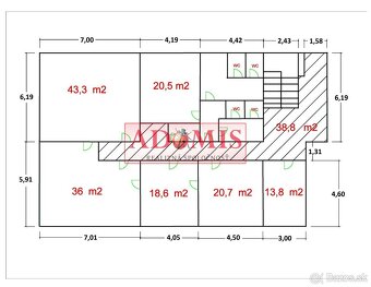 prenájom hala - výrobná 285m2 s vlastným vykurovaním,vjazd,  - 18