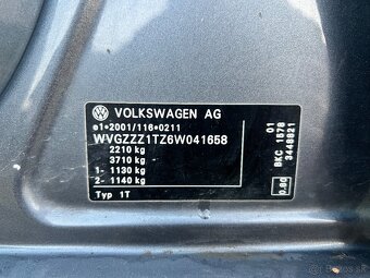 7MIESTNY VW TOURAN 1.9TDi 77kW bez DPF ✅CENA NA SK ŠPZ - 18