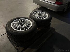 Mercedes zimné 195/65 r15, disky 15x6,5j, 5x112 - 18