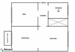 NA PRENÁJOM 2 IZBOVÝ BYT S BALKÓNOM, PREŠOV, UL. FR. KRÁĽA - 18