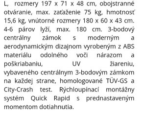 Strešný box VW 460 l+strešne nosiče - 18