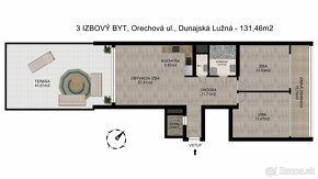 Na predaj moderne zariadený 3-izbový byt s terasou v Dunajsk - 18