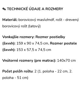 Rastúca Vintage postieľka a prebaľovací pult Woodies - 18