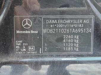 Mercedes E320 CDi (W211) - 150KW - SEDAN - RV:2005 - 18