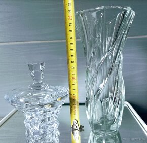Retro sklenené vázy, dóza - 18
