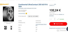 letná sada 5x108 205/60 R16 96H Continental UltraContact - 18