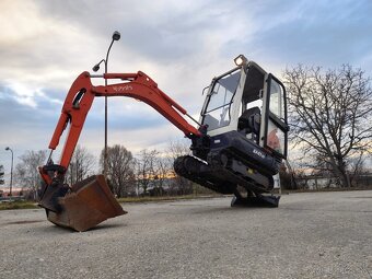 Minibager Kubota. Vaha 1550kg. Rychloupinak, 2x lyzica. - 18