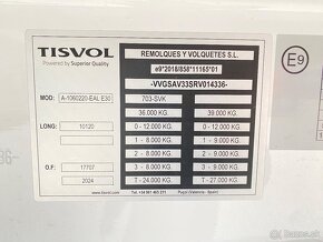 Sklápací náves - Tisvol Ceres 57m3 (5900kg) - Ihňed k odberu - 18