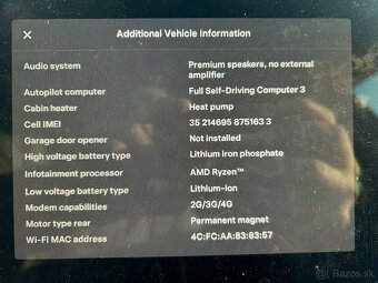 2022 TESLA Model 3 - Standard Range 60kW LFP sivá - 18