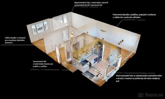 Zrekonštruovaný 3 izbový byt s presklenou lodžiou 80 m2 - 18