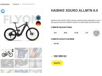 ELEKTROKOLO HAIBIKE XDURO NDURO 8.0 FOX FLYON - 18