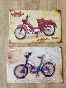 Retro plechové cedule JAWA - 18