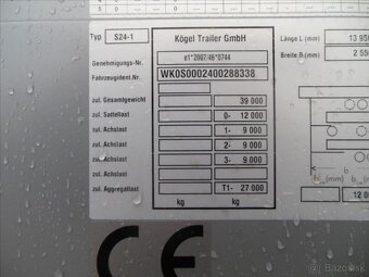 Kögel SN 24, SAF, Zvedací náprava - 18