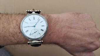 Krásné starožitné stříbrné hodinky IWC Schaffhausen - 18