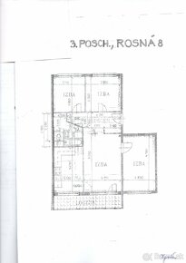 4 izb. zar. byt Košice -Juh, ul. Rosná , 69m2, 3 posch., 6m - 18