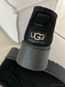 Ugg platform mini dámske čižmy čierne - 18