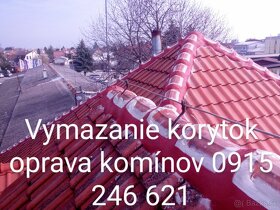 Vymazávanie korýtok oprava komínov 0915 246 621 - 18