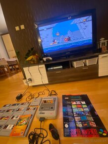 Nintendo SNES zbierka + 16hier + príslušenstvo - 18