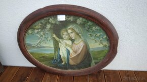 Predám starožitné náboženské obrazy- cena za kus 16 EURO - 18
