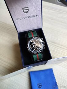Luxusné hodinky - Pagani Design Black Silver 2 typy náramkov - 19