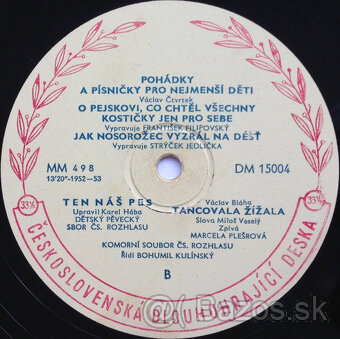 LP CESKE ROZPRAVKY A PLATNE PRE DETI PREDAM - 19