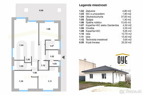 Na predaj novostavba 4-izbového rodinného domu v Nesvadoch - 19