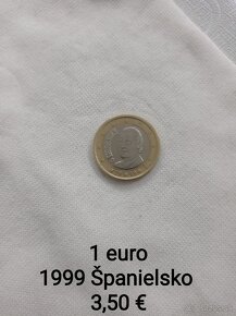 2 eurové mince, 1€, 0,50€ - 19