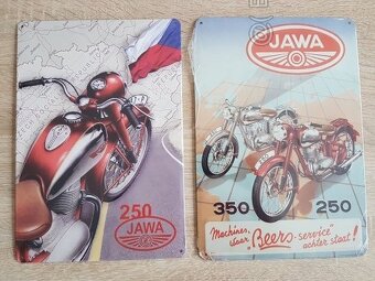 Retro plechové cedule JAWA - 19