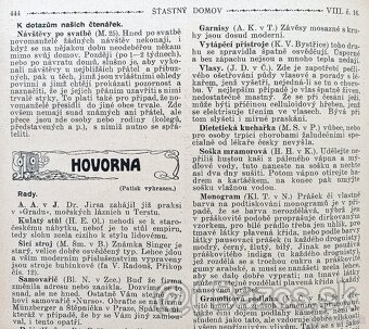 Časopisy ŠŤASTNÝ DOMOV, Rakousko-Uhersko 1911, svázaný - 19