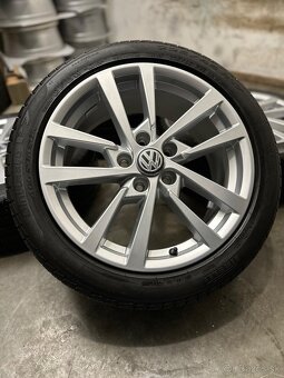 Sada kolies 5x112 R17 ,  225/45/17 Audi A3 , Octavia, Golf - 19