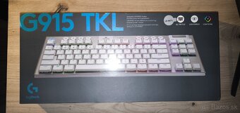 Klávesnica Logitech G915 TKL ( Biela ) + Záruka - 19