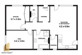 Nestor Capital-NOVOSTAVBA- 3 izbový rodinný dom v Studienke, - 19