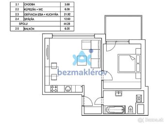 Bez maklérov predám slnečný byt v lokalite Hviezdoslavov - 19