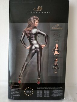 Erotický kožený bodystocking - 19