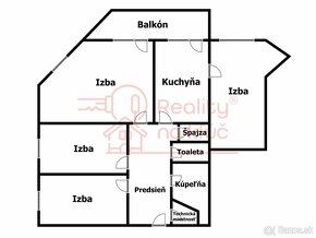 Na predaj 4-izbový byt s balkónom na Andovskej ulici v NZ - 19