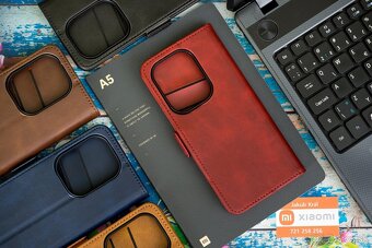 Zatváracie puzdro s bočným pásikom pre Xiaomi, Redmi a Poco - 19