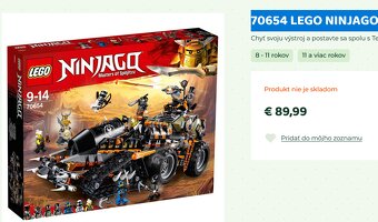 70654 LEGO NINJAGO - Dieselnaut - nie je original rezervacia - 19