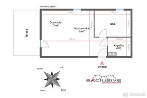 2 IZBOVÝ BYT – TRNKOV, 46 M², TERASA, PARKOVACIE STÁTIE - 19