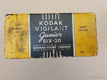 KODAK VIGILANT JUNIOR SIX 20 s pův.krabičkou + letáky  - 19