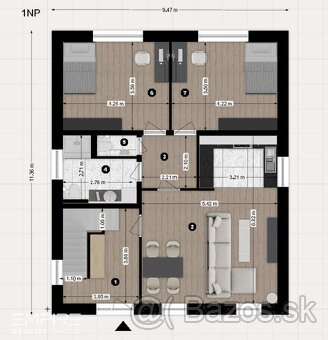 Na predaj 5-i rodinný dom - hrubá stavba - v skvelej lokalit - 19