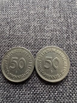 Nemecko - 50 Pfennig 7 ks : 1950, 1966, 1979, 1990, 1992 - 19