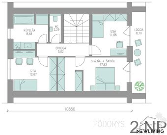 Predaj 4iz. rodinného domu v obci Modrovka vzdialenej 10 km  - 19