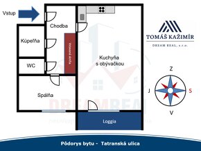 1,5 izboý zrekonštruovaný byt Tatranská ul. - 19