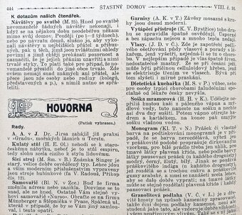 Časopisy ŠŤASTNÝ DOMOV, Rakousko-Uhersko 1911, svázaný - 19