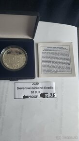 Slovenske strieborne proof mince 10 a 20 Euro - 19