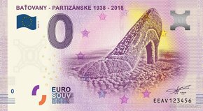 0 euro bankovka / 0 € souvenir - 2019,2018 - 19